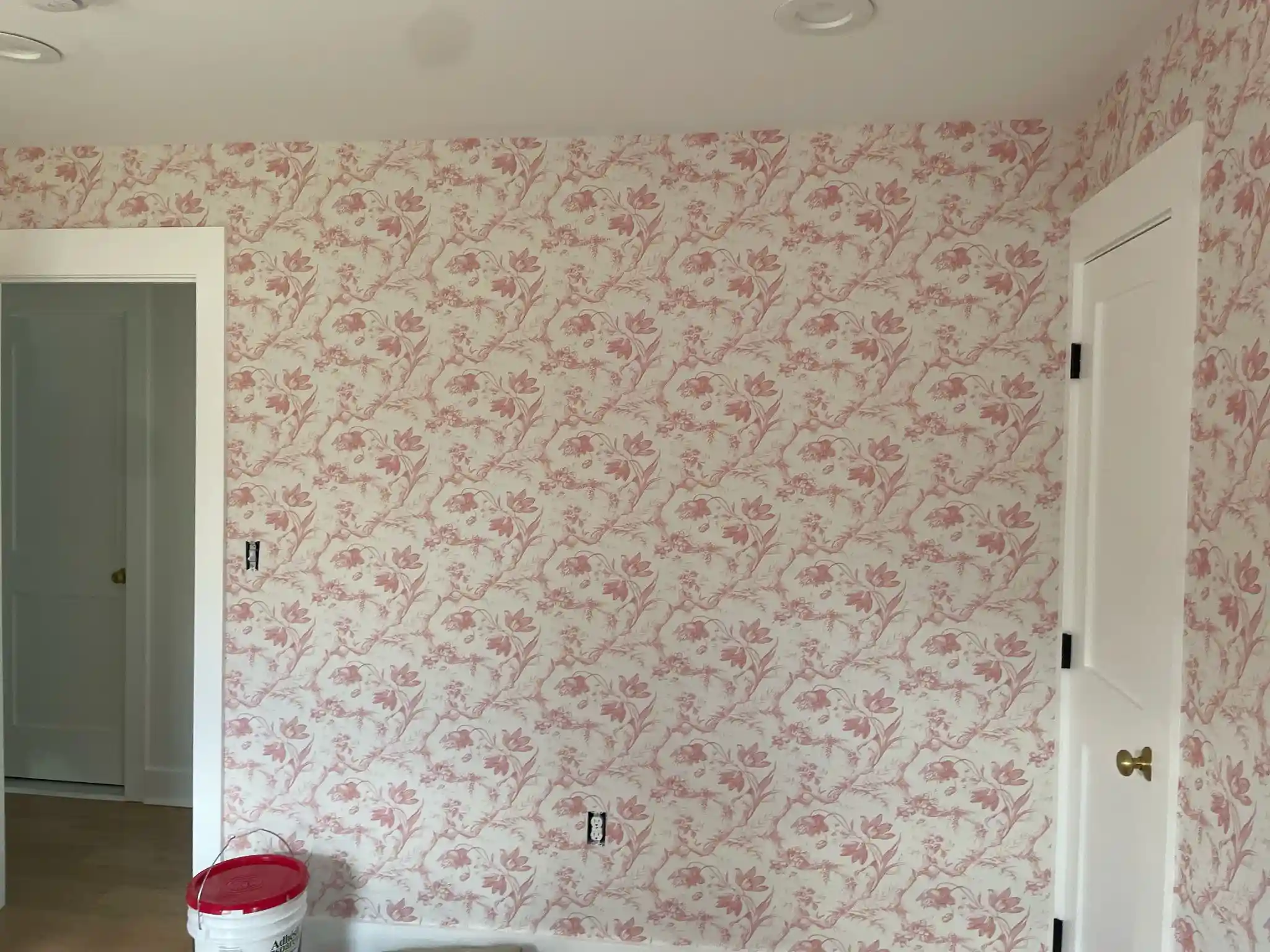Commercial wallpaper installation for offices and lobbies in Manhattan, New York